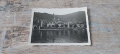 Small old B/W AGFA LUPEX photo Heideberg Strasse am Neckar? 1955