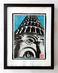 Leaning Tower of Pisa – Gum Dichromat Print