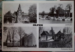 Photo postcard Füchtelner Mill Water Mill Olfen Castle Sandfort PK around 1975 Vintage AM