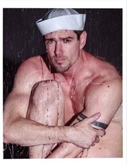 11 X 8.5 Alan Lyon Original Male Photo gay interest (5) Andy sailor in rain