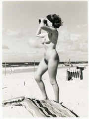 Young Pretty Woman Nude On Beach Naturism Nude Vintage REGLOW 1960s