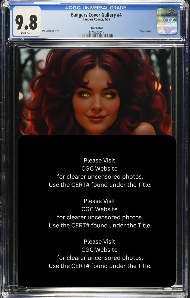 2026 Bangers Comics Starfire Titans Cosplay VIRGIN Chase Var LE 100 CGC 9.8