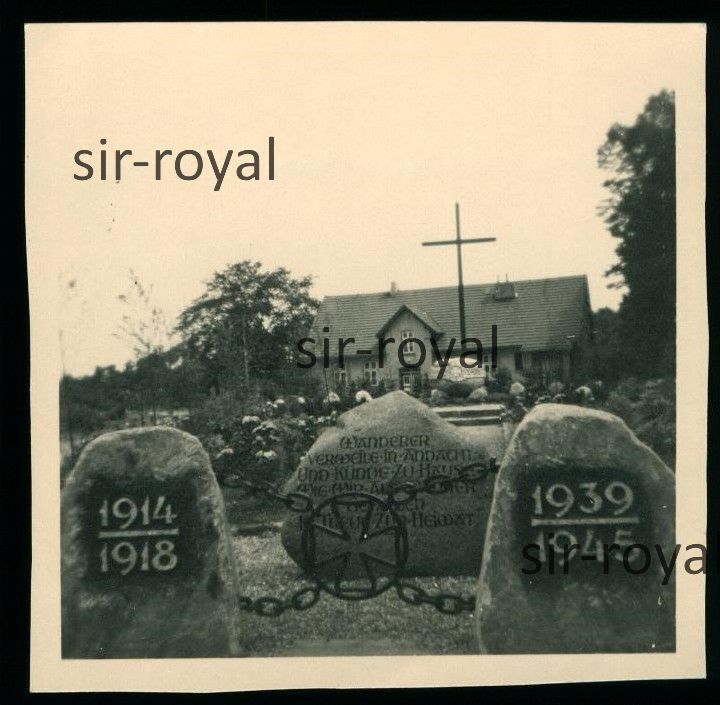 Selk 1951 – Memorial in Oberselk – Schleswig – 1950s – Photo 6x6cm
