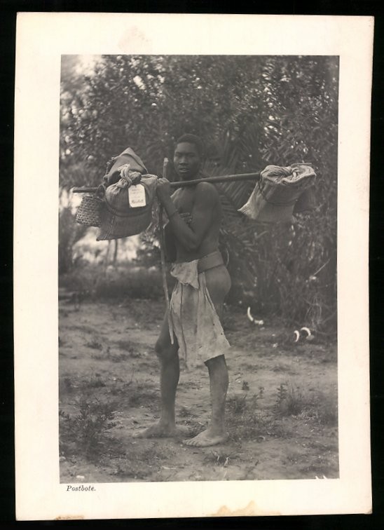 Photograph German South West Africa / Namibia, postman of the natives