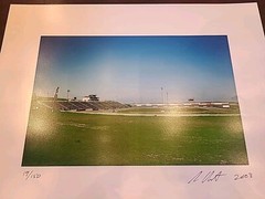 Sam Durant Altamont Raceway Original Photograph Signed Side street Projects 2003