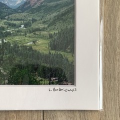Signed Matted Color Landscape Photo Print Colorado Valley