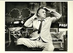 Federico Fellini Art Print Card Fotofolio 4”x6” On The Set Of Roma Film 1972