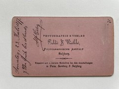 orig. CDV photo photograph 1877 Hopfgarten hoch Salve Tirol Kitzbühel