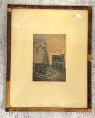 Wallace Nutting Dainty China Colonial Interior Scene Hand Tinted Photo Art