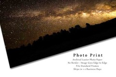 Milky Way Celestial Night Sky Rocky Mountains Colorado Photography Print