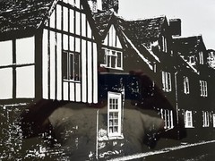 DR KC BROWN AUSTRALIAN LARGE PHOTOGRAPH B&W «TUDOR STYLE HOUSE » 1980