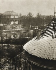 1955 Vintage Print JOSEF SUDEK Prague Winter Snow Roof Cityscape Photo Art 11X14