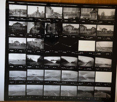 Photo Print Large Contact Sheet 1980 Various Views Normandy 40X50cm