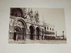 Naya / Venice Venezia 1870 Piazza San Marco Vintage Albumen Print Photo Foto