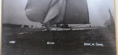 Antique BEKEN of COWES Yacht, Boat PHOTO, Signed 1937 – ASTRA (17327), Sailing