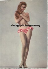 Z5594 postcard 1960s artistic nude pretty woman pinup pin up