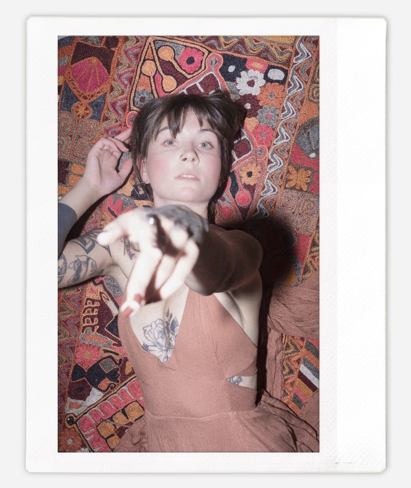 Art pinup Tattooed Alt model Sawyer Instax Wide Instant Film Photograph