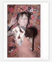 Art pinup Tattooed Alt model Sawyer Instax Wide Instant Film Photograph