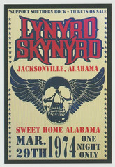 Lynyrd Skynyrd Lot of 2 Different 4×6 Mini Poster Re-Prints