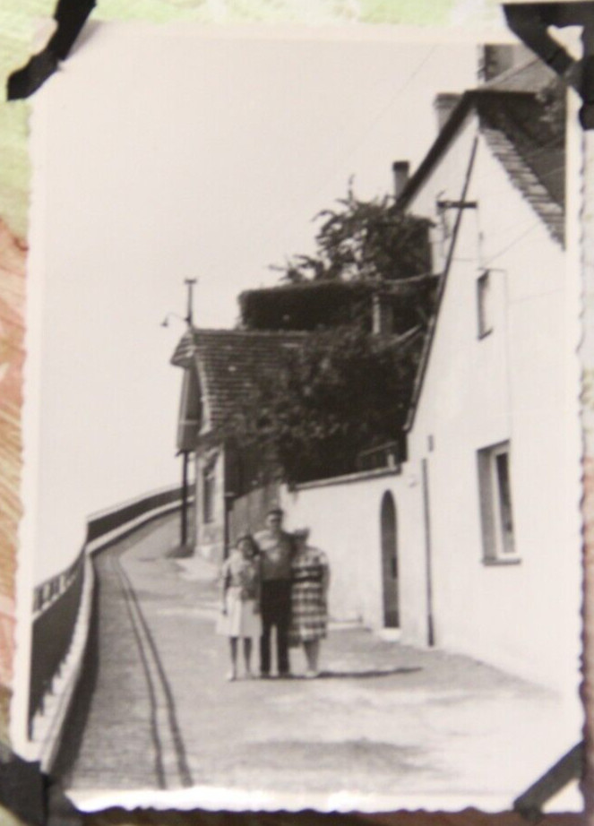 Photo 1954 Melnik Bohemia Czech Republic women man woman vintage I11