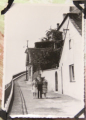 Photo 1954 Melnik Bohemia Czech Republic women man woman vintage I11