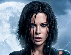 Underworld – Sexy Selene – Kate Beckinsale Vampire Metal Sign Art 11″ x 14″