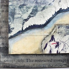 «Counting Dams as we Drive Along the Snake River» Map Art David Taylor Brownlee
