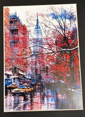 Lot Of 5 Matted Photo Prints Of NYC New York City Skyline 8×10