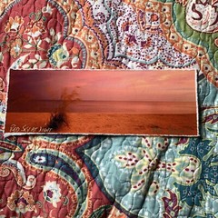 Photograph on Watercolor Paper Doug Cavanah Red Sky at Night Signed Mini Art