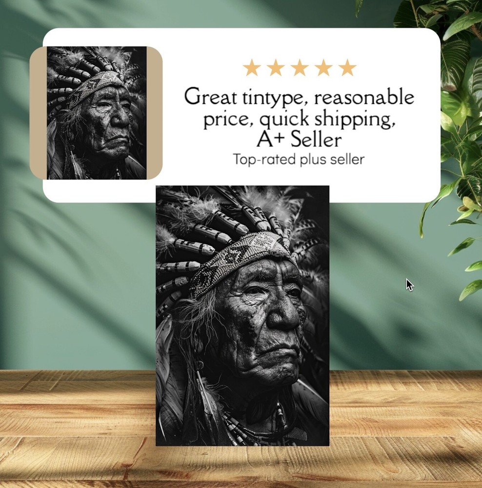 Native American Tintype Limited Edition Museum Series C00289RP
