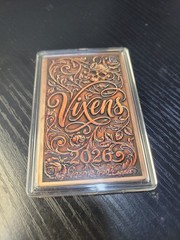 Colorized 1 OZ Vixens 2026 .999 Copper Bar Beautiful Woman Sexy Baddie