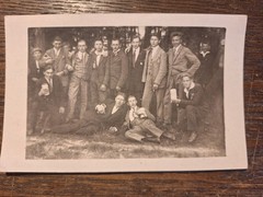 2 x Photo Photocard Postcard 1920-30s Boys from Mainleus LK Kulmbach Military