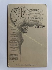 orig. CDV photo woman lady picture old fashion around 1902 F. Habermann Eberswalde