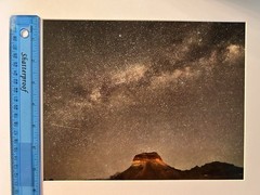 8”x10” Big Bend Milky Way Print With Photo Mat