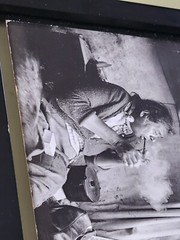 RARE Paul S Conklin Canadian Cree Woman Lights Her Pipe In Her Summer Camp Photo