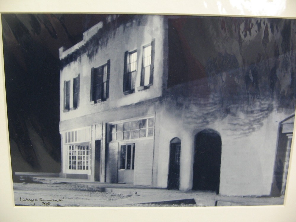 MATTED PHOTOGRAPHY Nighttime House 16×20 By Larry Santucci