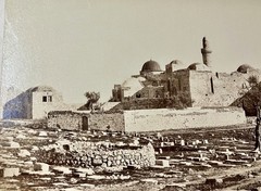 Antique Photograph «TOMB OF DAVID ON MOUNT ZION» mounted on mat board