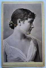 orig. KAB photo photograph picture old fashion around 1890 girl woman pretty