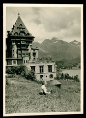 St. Moritz Circa 1960 – Badrutt’s Palace Hotel – Switzerland 1950s 1960s Photo 7x10cm