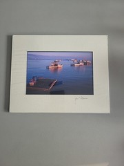 Photography Print By John T Slonina Matted 8×10 Fishing Boats On The Water