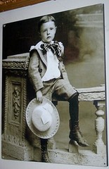Maine Historical Victorian Photos Enlarged foam Backing 2 young Boys 20 » x 16 «