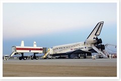 NASA Space Shuttle Discovery STS-114 Edwards Air Force Base Silver Halide Photo