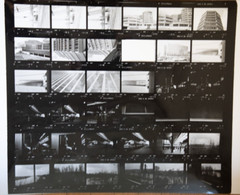 Photo Print Large Contact Sheet 1980 Various Views Normandy 40X50cm