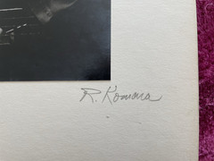 Vintage ART PHOTOGRAPHY Signed Richard Komara 1970’s MAN MOHAWK Emotion Teeth #2