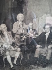 The Tone Masters. Haydn, Mozart, Handel, Beethoven. by Hans Temple. Framed Pict