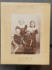 S Photo CDV KAB Portrait Copenhagen Denmark Children Family Siblings Model Old
