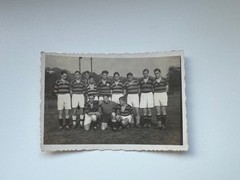Photo F 1 football team photo Frankfurt 1937 6x9cm
