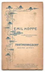 Photograph Emil Hoppe, Hartmannsdorf, portrait of a woman in lace blouse