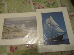 Nova Scotia Heritage Collection Prints #2 and #8 Lot of 2 12″ x 9″ FREE SHIP