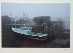 Original SAM MURFITT ‘ Silver Dollar’ BOAT MAINE Fishing Traps DOCK Photograph